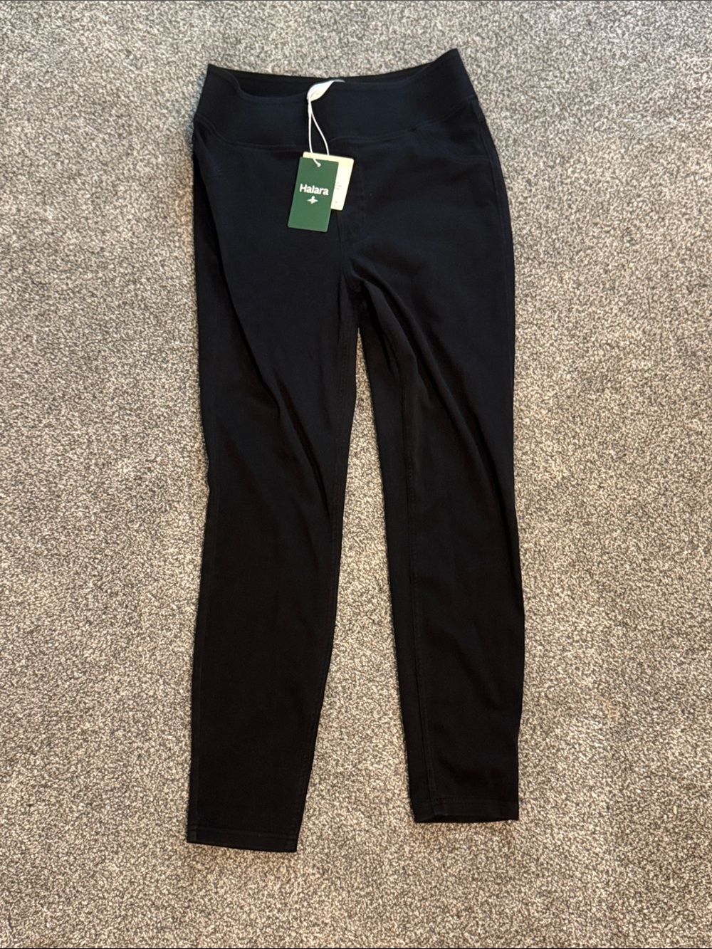 HALARA Black High-Rise Performance Denim Jeggings Leggings NWT